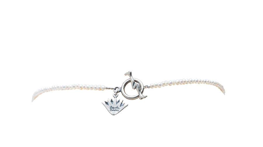Collar La Risa de los Compadres, joya de plata .925, con perla – Gabriela Sánchez (vista 5)