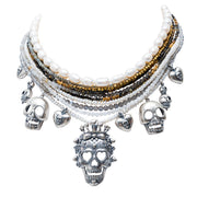 Collar Luz Ancestral, joya de plata .925, con perla y turmalina – Gabriela Sánchez