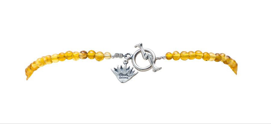 Collar Mono, joya de plata .925, con ámbar – Gabriela Sánchez (vista 4)