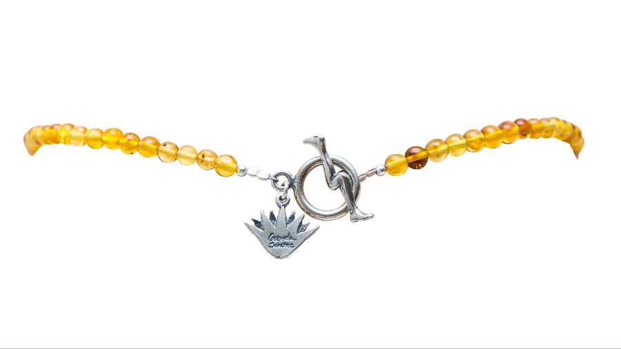 Collar Jaguar, joya de plata .925, con ámbar – Gabriela Sánchez (vista 4)