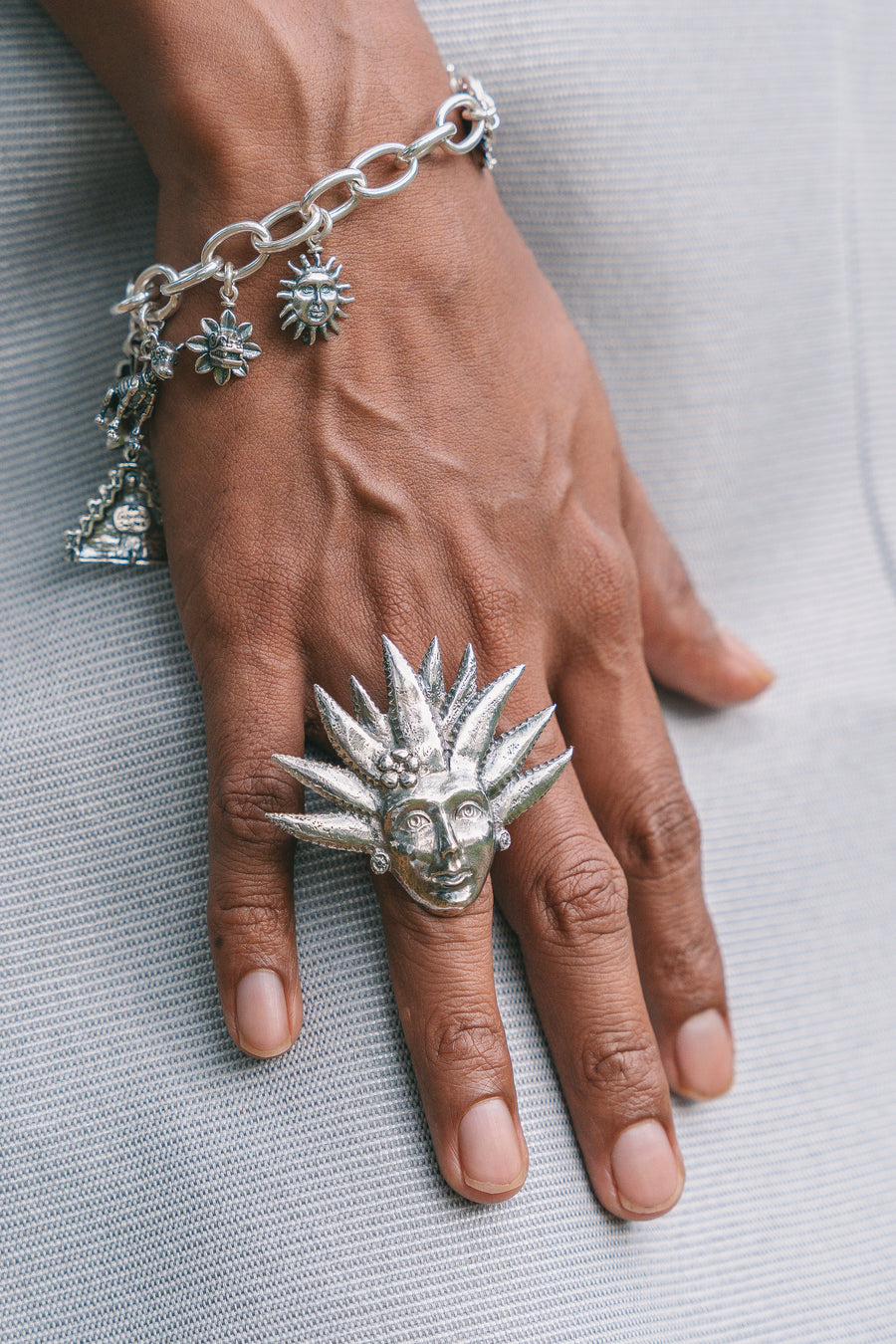 Anillo Mayahuel Rosa, joya de plata .925 – Gabriela Sánchez (vista 4)