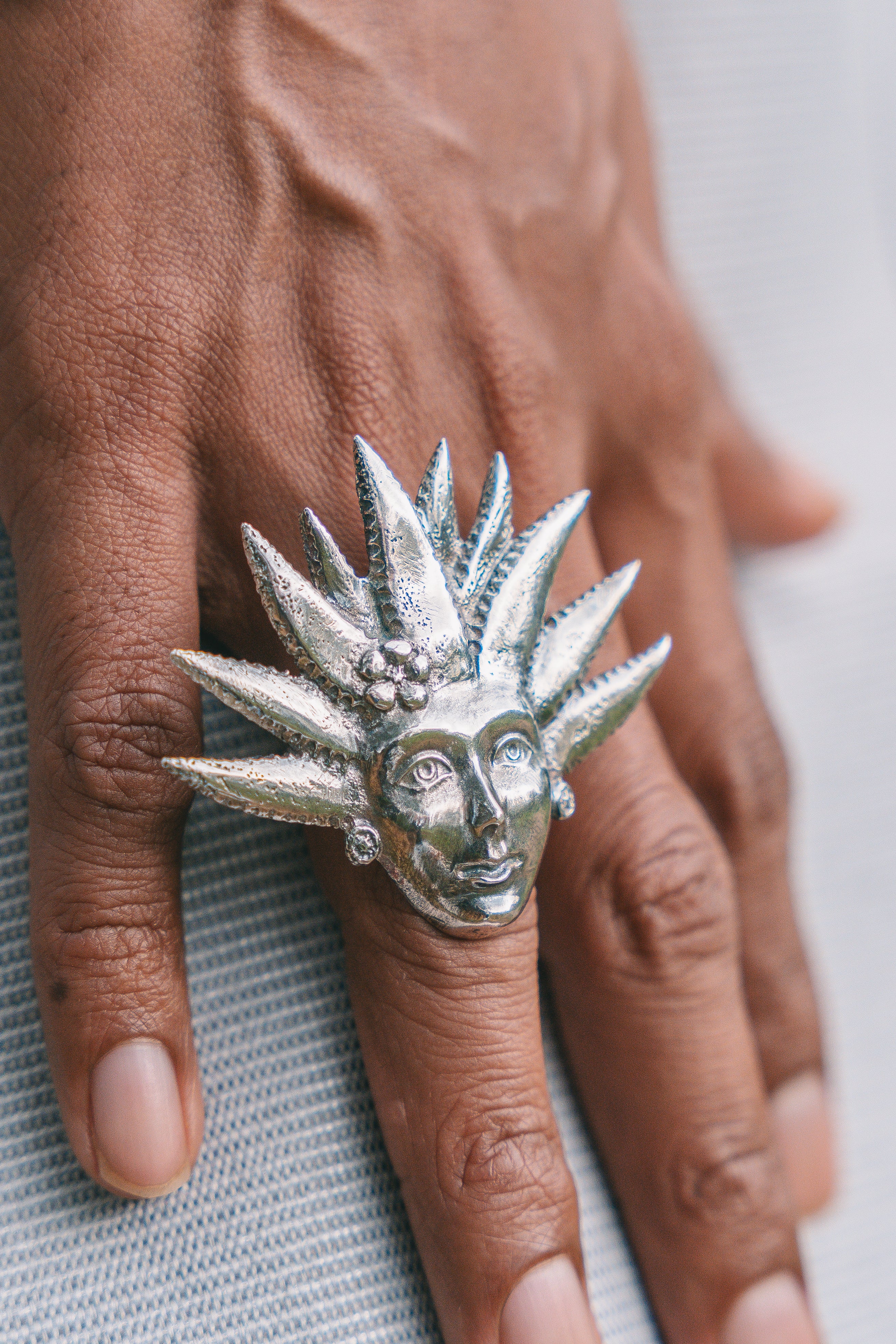 Anillo Mayahuel Rosa, joya de plata .925 – Gabriela Sánchez