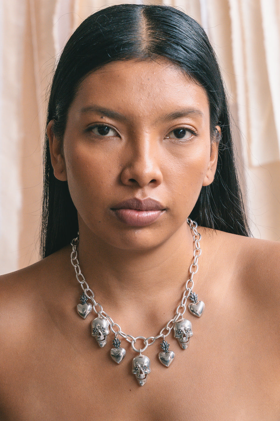 Collar ¿Qué Dice tu Corazón?, joya de plata .925 – Gabriela Sánchez (vista 2)