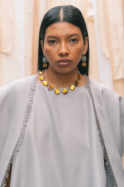 Collar Alma Dorada, joya de plata .925, con ámbar – Gabriela Sánchez (vista 3)