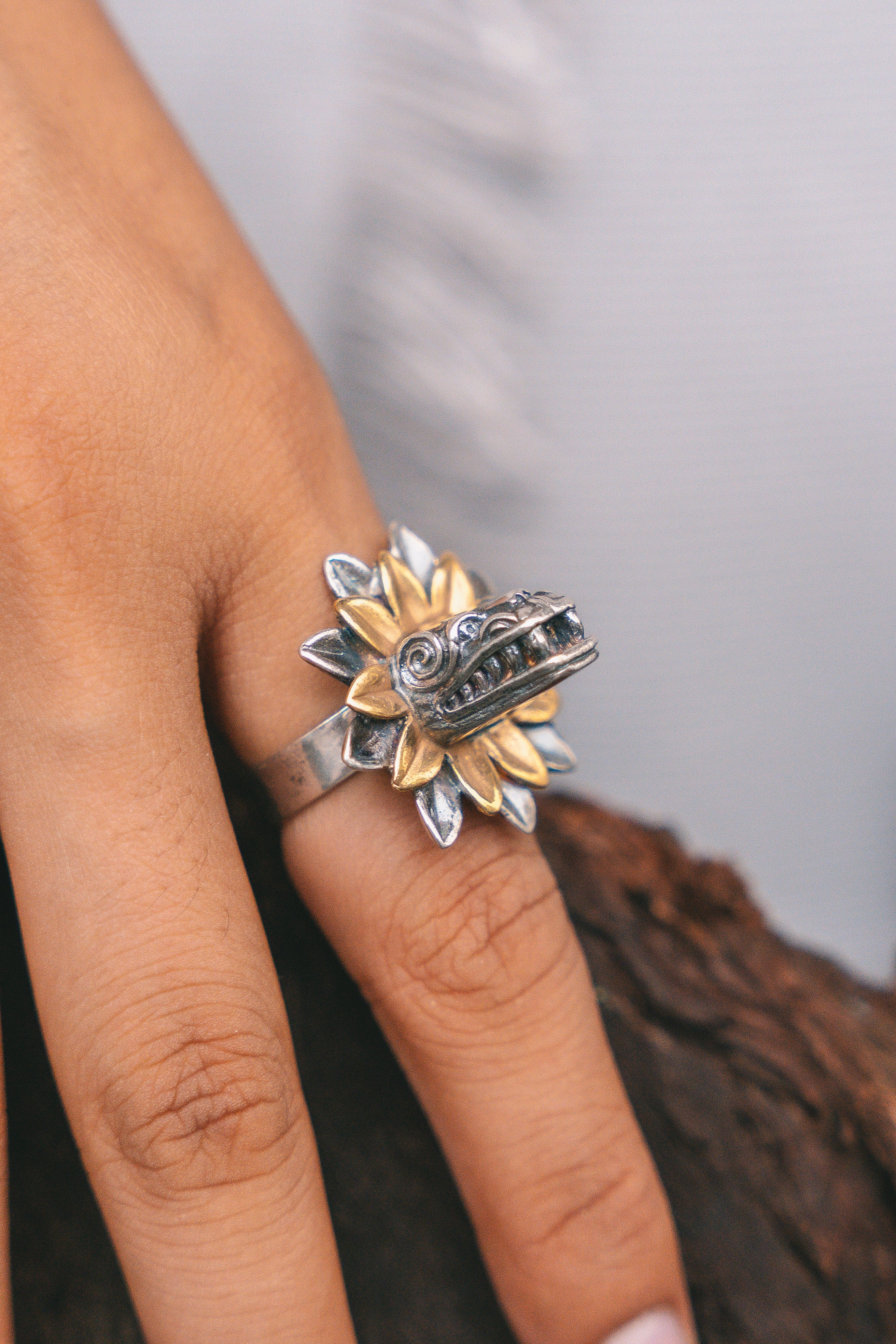Anillo Guardián del Sol, joya de plata .925 – Gabriela Sánchez (vista 2)