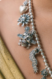 Collar Mictlán Sagrado, joya de plata .925 – Gabriela Sánchez (vista 7)
