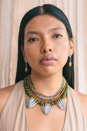 Collar Campo Multicolor, joya de plata .925, con jade y cornalina – Gabriela Sánchez (vista 2)