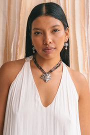 Collar Mayahuel Rosa, joya de plata .925, con turmalina – Gabriela Sánchez (vista 2)