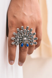 Anillo Tzompantli Lapislázuli, joya de plata .925 – Gabriela Sánchez (vista 3)