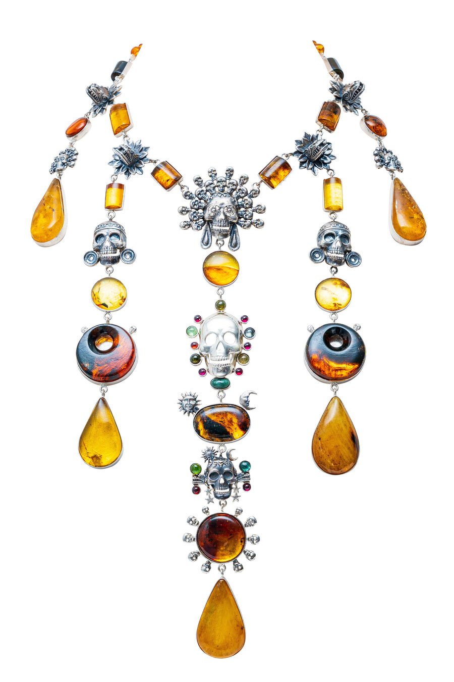 Collar Ofrenda de Ámbar, joya de plata .925 – Gabriela Sánchez (vista 2)