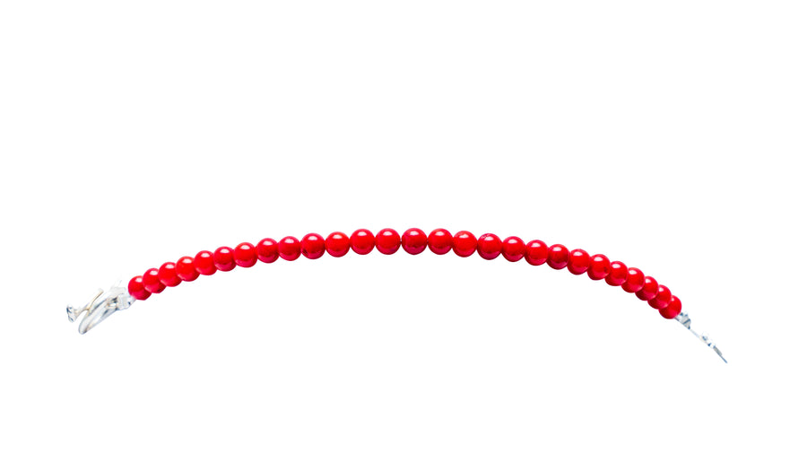 Collar Favor Divino, joya de plata .925, con coral y cuarzo turmalinado – Gabriela Sánchez (vista 9)