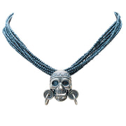Collar Guardián, joya de plata .925, con hematita – Gabriela Sánchez