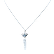 Dije Agave de los Dioses, joya de plata .925, con cuarzo – Gabriela Sánchez (vista 2)