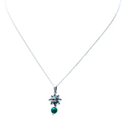 Dije Quetzalcóatl Malaquita, joya de plata .925 – Gabriela Sánchez (vista 3)