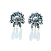 Aretes Calaverita de Luz, joya de plata .925 – Gabriela Sánchez