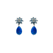 Aretes Sagrado Azul, joya de plata .925, con lapislázuli – Gabriela Sánchez