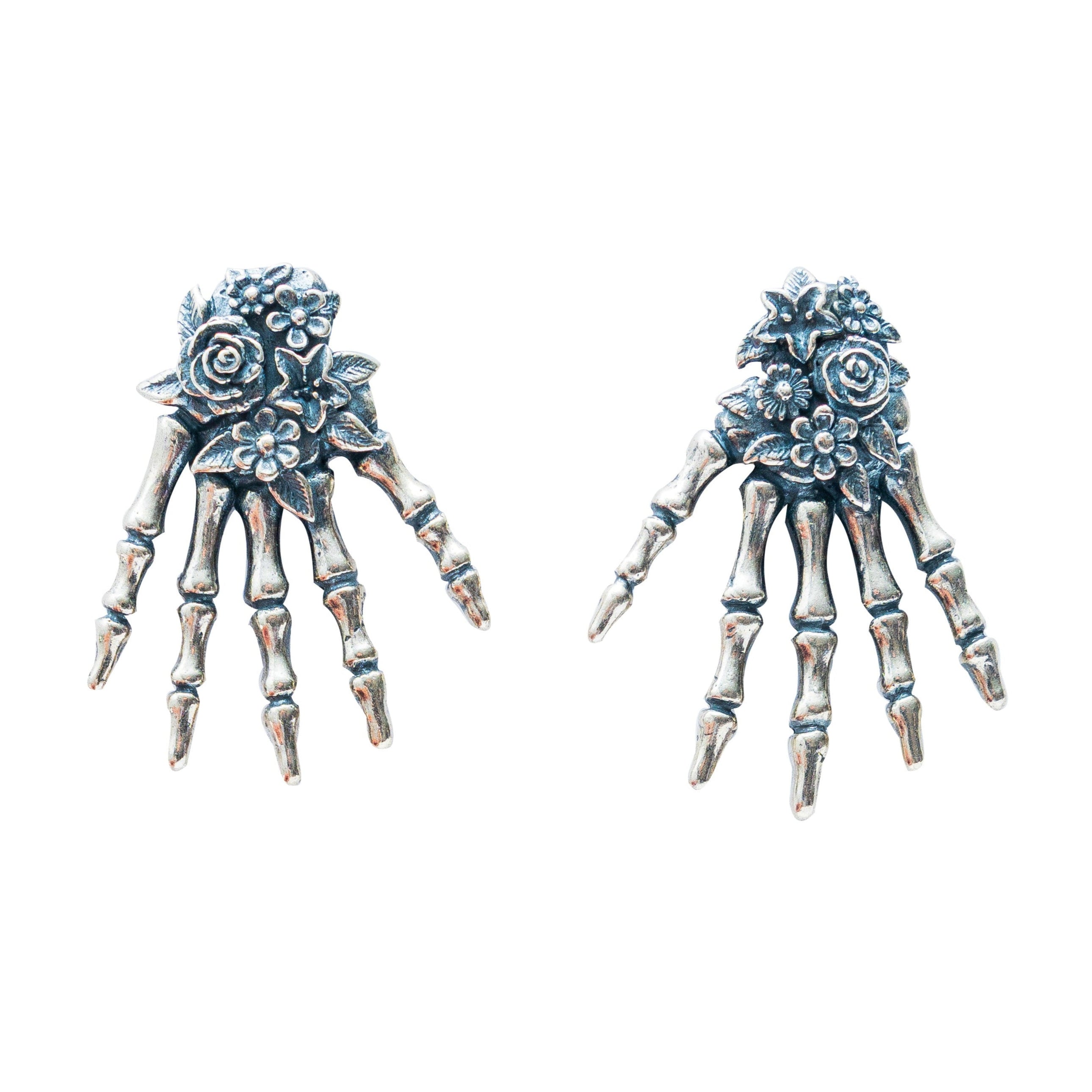 Aretes Caricia de Catrina, joya de plata .925 – Gabriela Sánchez