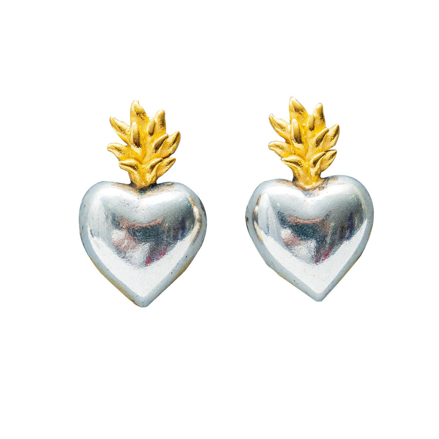 Aretes Mi corazón es Fuego, joya de plata .925 – Gabriela Sánchez