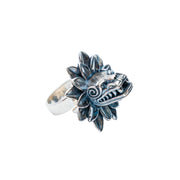 Anillo Plumas de Quetzalcóatl, joya de plata .925 – Gabriela Sánchez (vista 4)