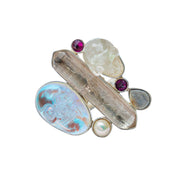 Anillo Raíces Sagradas, joya de plata .925, con cuarzo – Gabriela Sánchez (vista 2)