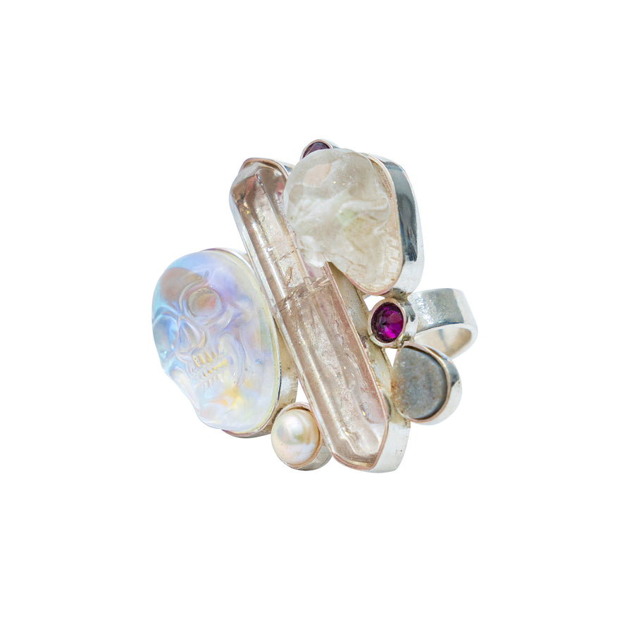 Anillo Raíces Sagradas, joya de plata .925, con cuarzo – Gabriela Sánchez (vista 6)