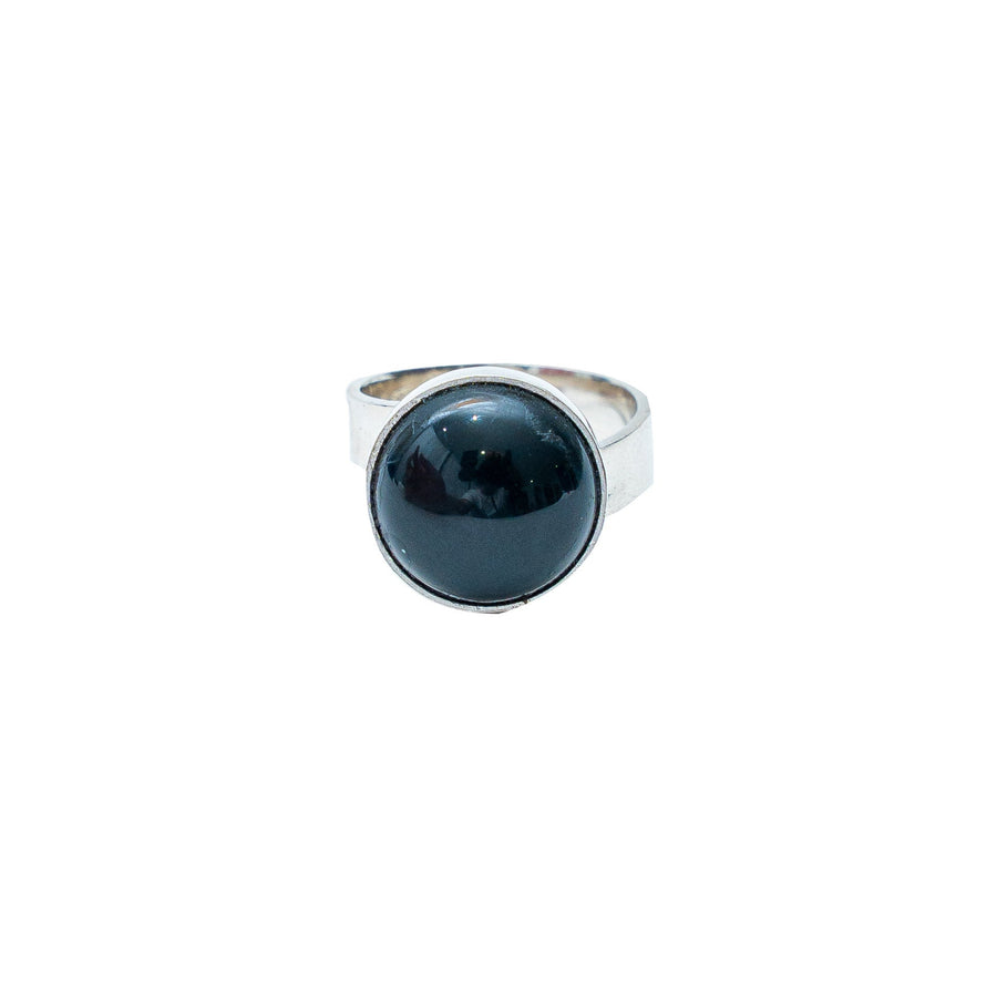 Anillo Sombras del Copal, joya de plata .925, con ónix – Gabriela Sánchez (vista 3)