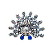 Anillo Tzompantli Lapislázuli, joya de plata .925 – Gabriela Sánchez (vista 2)
