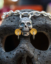 Collar Cráneo Solar, joya de plata .925 – Gabriela Sánchez