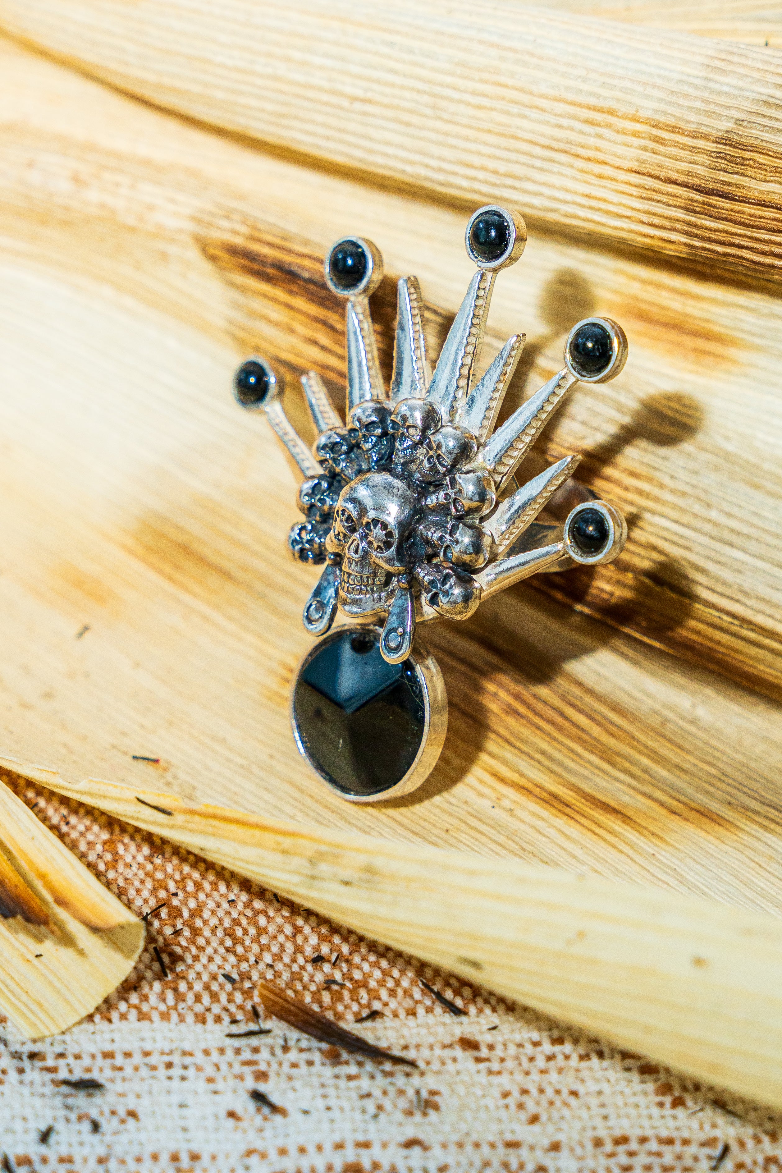 Anillo Encuentro de Almas, joya de plata .925, con ónix – Gabriela Sánchez (vista 2)