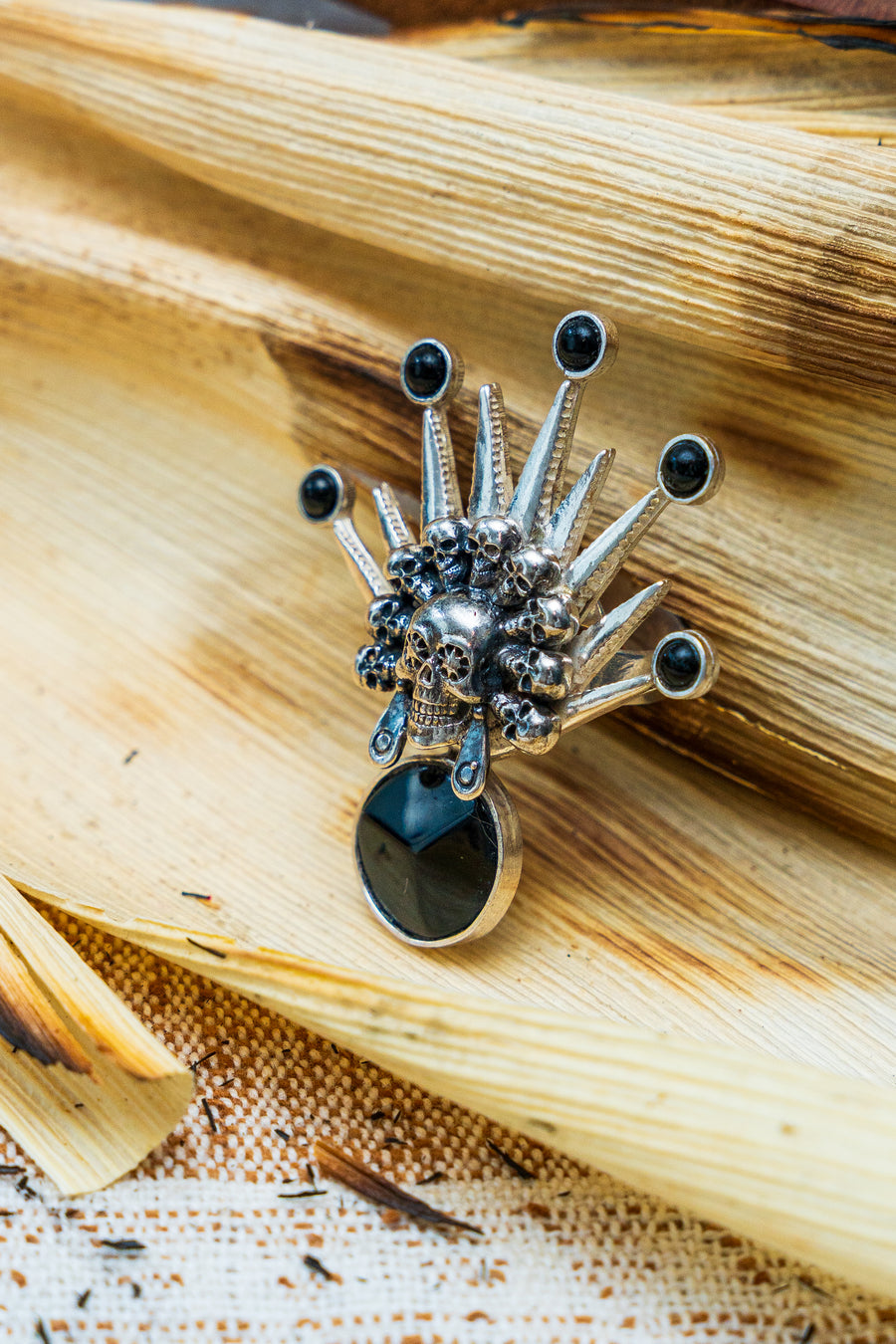 Anillo Encuentro de Almas, joya de plata .925, con ónix – Gabriela Sánchez (vista 4)