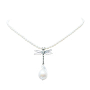 Collar Siempre Libre, joya de plata .925, con perla – Gabriela Sánchez