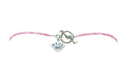 Collar Mi Cielo Rosa, joya de plata .925, con turmalina y cristal Swarovski – Gabriela Sánchez (vista 3)