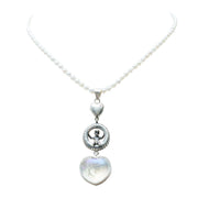 Collar Corazón de Protección Niño, joya de plata .925, con perla y cuarzo – Gabriela Sánchez