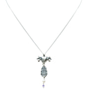 Dije Madre Celestial, joya de plata .925, con amatista y perla – Gabriela Sánchez