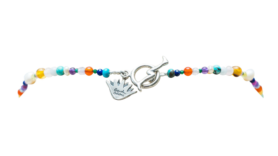 Collar Colibrí de la Suerte, joya de plata .925, con amatista – Gabriela Sánchez (vista 4)
