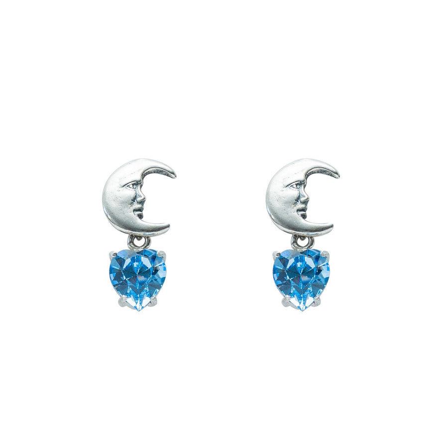 Aretes Alma Lunar, joya de plata .925, con cristal Swarovski – Gabriela Sánchez