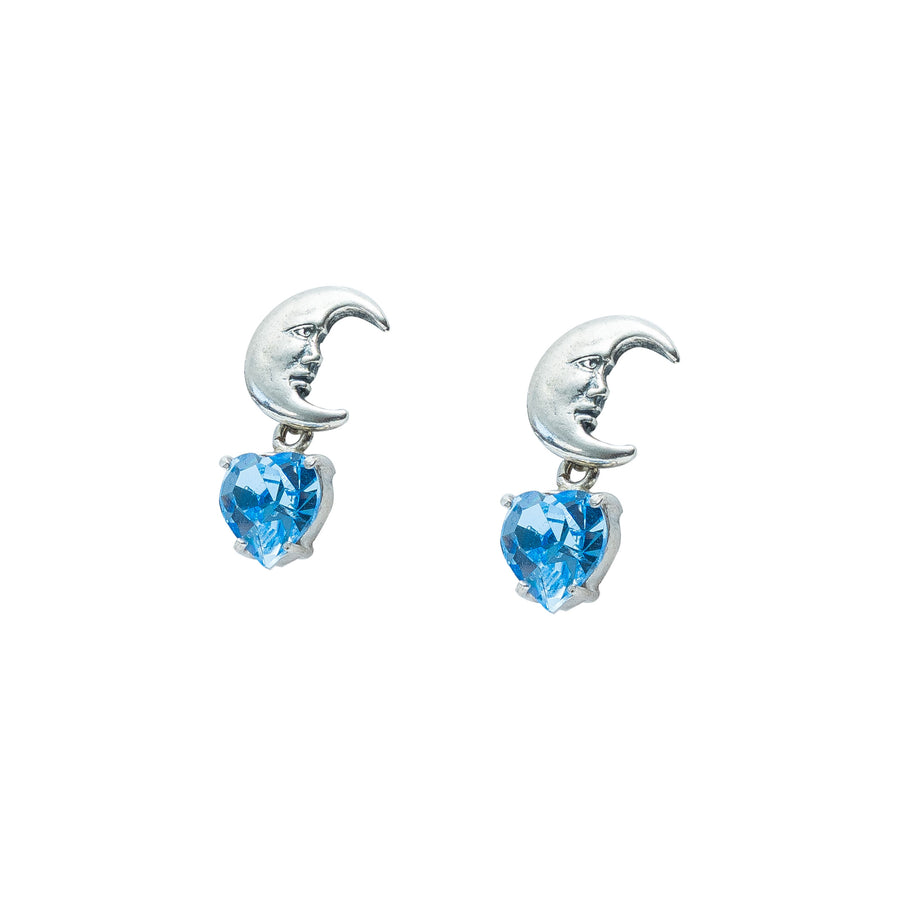Aretes Alma Lunar, joya de plata .925, con cristal Swarovski – Gabriela Sánchez (vista 3)