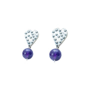 Aretes Amor Amatista, joya de plata .925 – Gabriela Sánchez (vista 3)