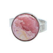Anillo Reflejo de Mamá, joya de plata .925, con rodocosita – Gabriela Sánchez (vista 3)