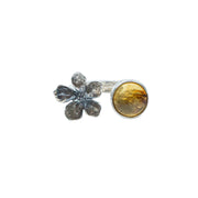 Anillo Jardín de mi Abuela, joya de plata .925, con ámbar – Gabriela Sánchez (vista 6)