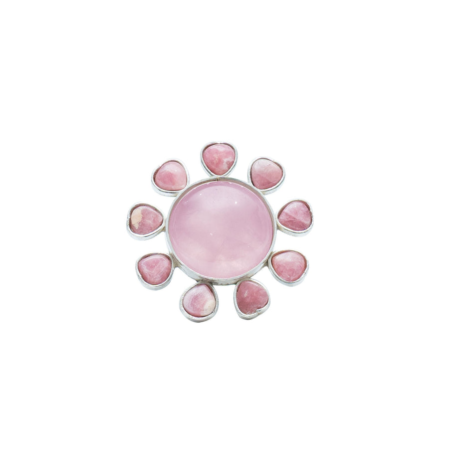 Anillo Cariño de Mamá, joya de plata .925, con cuarzo y rodocosita – Gabriela Sánchez (vista 5)