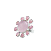 Anillo Cariño de Mamá, joya de plata .925, con cuarzo y rodocosita – Gabriela Sánchez (vista 3)