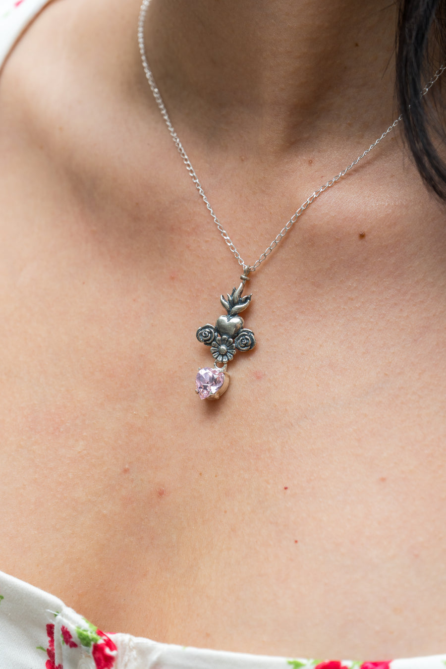 Dije Un Trocito de Mí, joya de plata .925, con cristal Swarovski – Gabriela Sánchez (vista 3)