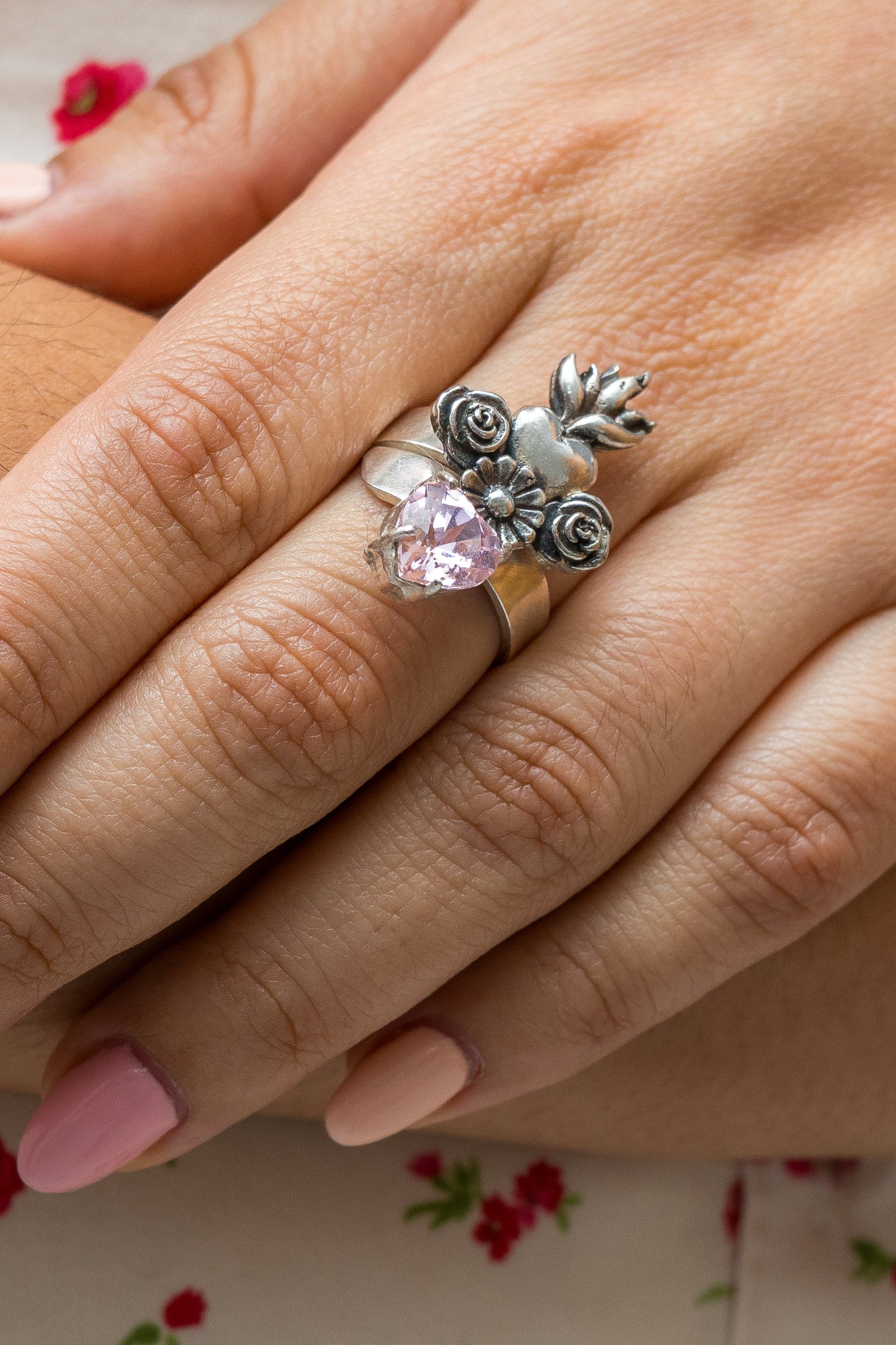 Anillo Un Trocito de Mí, joya de plata .925, con cristal Swarovski – Gabriela Sánchez (vista 2)