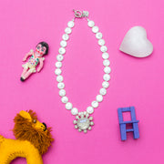 Collar Amor Profundo, joya de plata .925, con perla y cuarzo – Gabriela Sánchez (vista 5)
