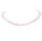 Gargantilla Dulce Esencia, joya de plata .925, con cuarzo rosa – Gabriela Sánchez