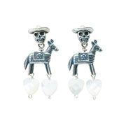 Aretes Aparición, joya de plata .925, con concha – Gabriela Sánchez