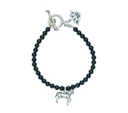 Pulsera Caballo Negro, joya de plata .925, con ónix – Gabriela Sánchez