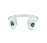 Brazalete Agave Barroco, joya de plata .925, con cuarzo – Gabriela Sánchez