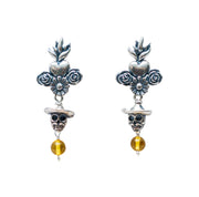 Aretes Ámbar Eterno, joya de plata .925 – Gabriela Sánchez